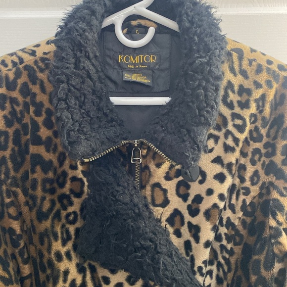 Komitor Vintage Faux fur leopard coat - Picture 3 of 7